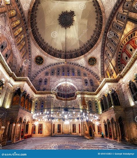 Blue Mosque Interior Stock Image Image Of Islam Iznik 69414383