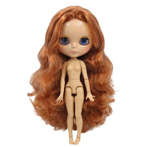 Neo Blythe Muñeca con cabello pelirrojo piel bronceada cara linda y