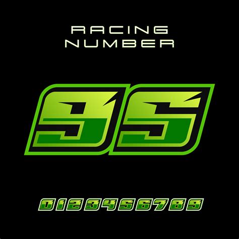 Racing Number 95 Vector Design Template 26509498 Vector Art At Vecteezy