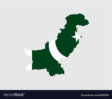 Pakistan Map Flag Pakistani Country Map And Banner