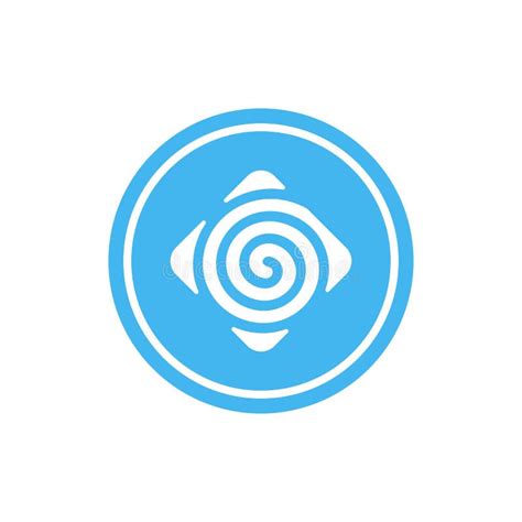 Hypnosis Logo Template Hypnotic Spiral Icon Hypnotherapy Symbol