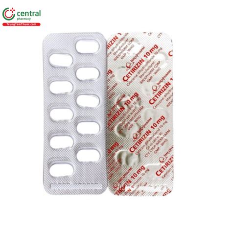 Thuốc Cetirizin 10mg Imexpharm điều Trị Viêm Mũi Dị ứng Quanh Năm