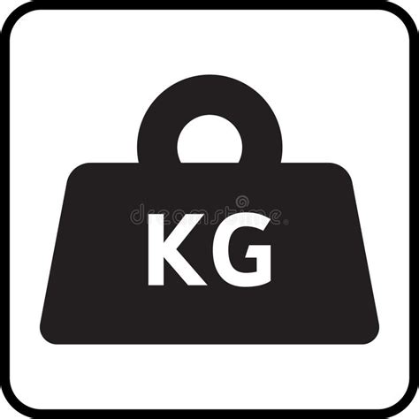 Heavy Weight Icon Weight Icon Mass Symbol Weight Kilogram Icon