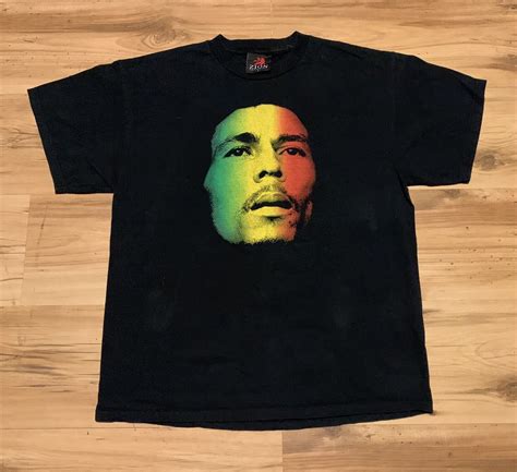 Vintage Zion Rootswear Bob Marley Portrait Shirt Gem