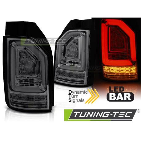 LED BAR TAIL LIGHTS SMOKE SEQ For VW T6 15 19 OEM LED Races Shop