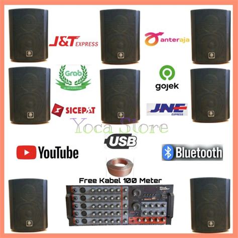 Jual Paket Sound Ruangan Cafe Restoran Dll Speaker Inch Titik