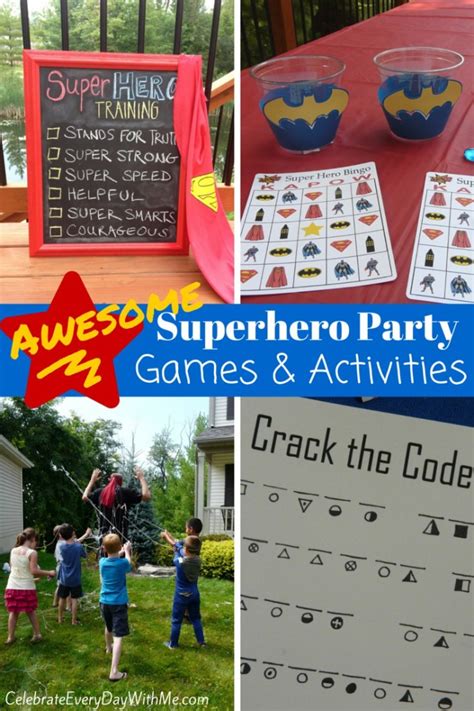 Awesome Superhero Party Games - Celebrate Every Day With Me