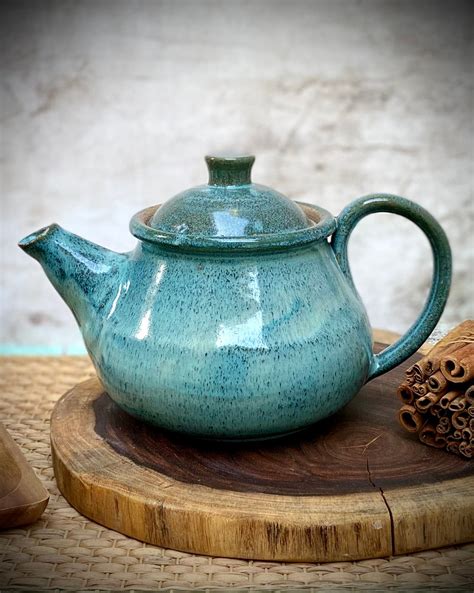 Ceramic Kettle Large Tea Pot Light Blue Kettle Tea Pot With - Etsy