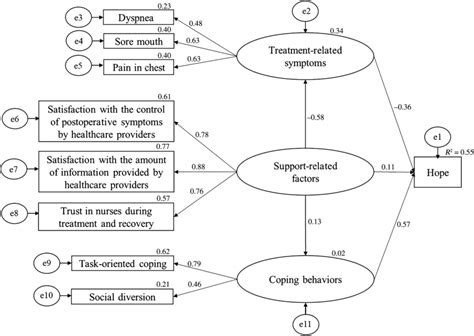 Final Model For The Three Symptom Related And Three Support Related Download Scientific Diagram