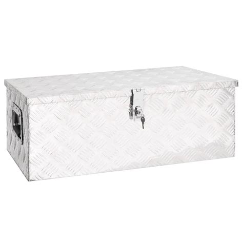 VidaXL Opbergbox 80x39x30 Cm Aluminium Zilverkleurig Online Kopen