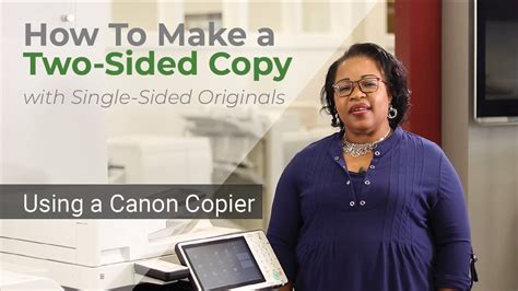 How To Make A Two Sided Copy On A Canon Copier YouTube