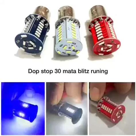 LAMPU STOP REM 30 MATA LED KEDIP KEDIP DAN JALAN 2 MODE FLASH RUNNING