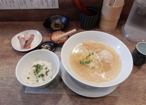 17091 狐狸丸：鯛茶漬けセット（鯛塩そば＋ミニ茶漬け）、味玉 光圀の西山荘 楽天ブログ