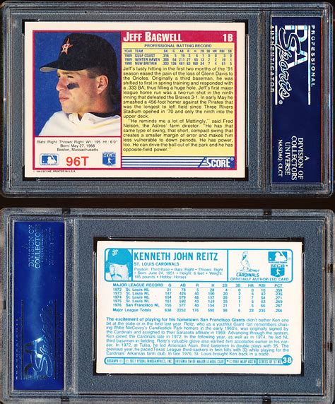 Lot Detail - Three PSA Graded Baseball Cards