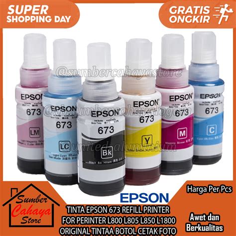 Jual Tinta Epson Refill Printer For Perinter L L L L