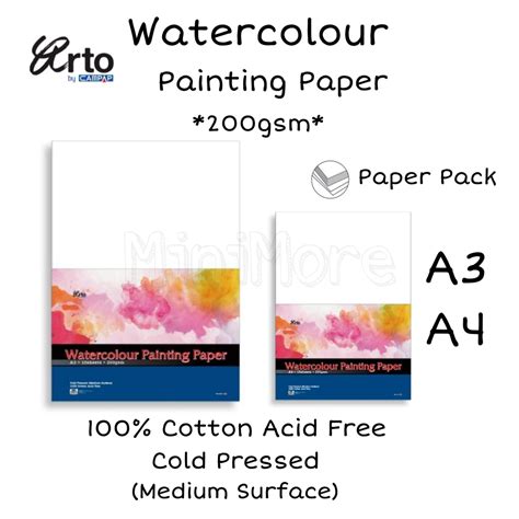 Minimore Arto By Campap Watercolour Painting Paper Cotton Cold