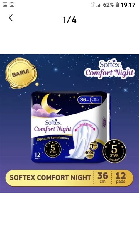 Softex Comfort Night Cm Isi Lazada Indonesia