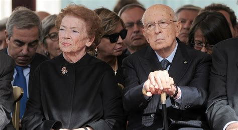 Clio Napolitano Morta A 89 Anni La Moglie Dell Ex Presidente Della