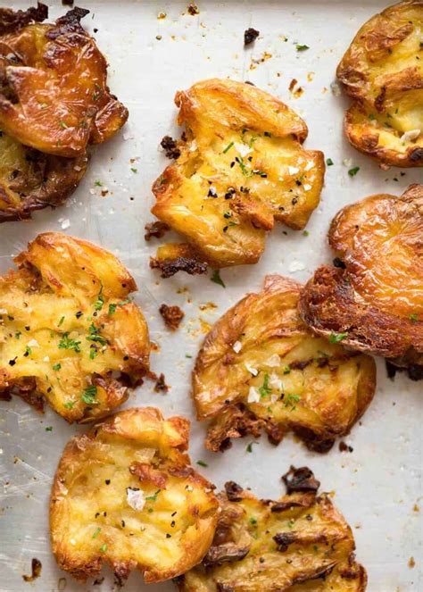 Crispy Smashed Red Skin Potatoes