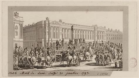 Révolution Française Lexécution De Louis Xvi Place De La Révolution Actuelle Place De La