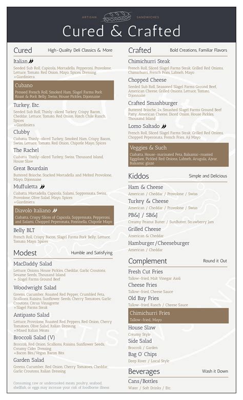 Menu – Cured & Crafted | Artisan Sandwiches
