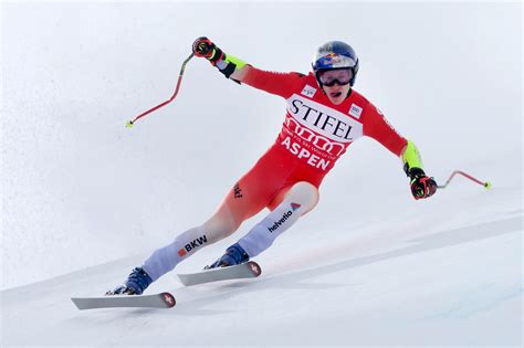 Ski Alpin Odermatt Vainqueur Du Super G D Aspen Fonce Sur Le Globe