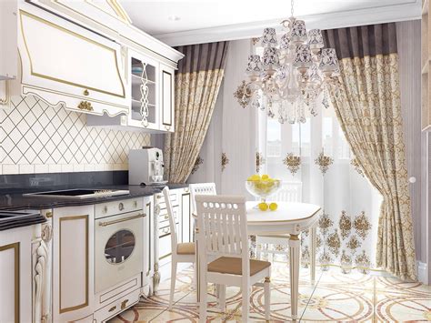Итальянские шторы для кухни - 36 фото