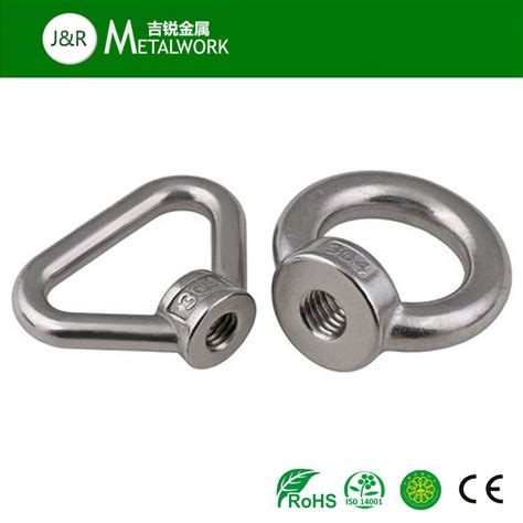 A2 A4 Stainless Steel SS304 SS316 Lifting Eye Nut DIN582 China Eye