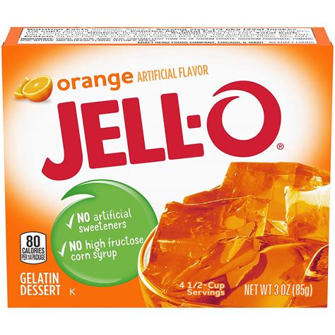 Ζελέ Πορτοκάλι Επιδόρπιο Jello Orange Gelatin Dessert 85g Obliqgr