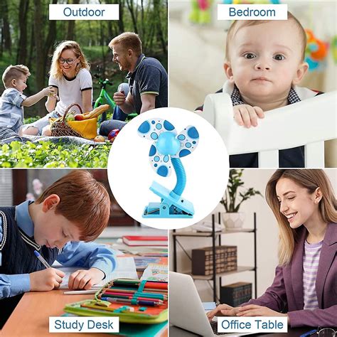 Stroller Fan Portable Safety Clip-on Usb Mini Fans For Buggy Baby Pram