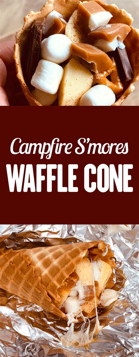 Campfire Smores Cones Caramel Creams Campfire Snacks Smores Cone