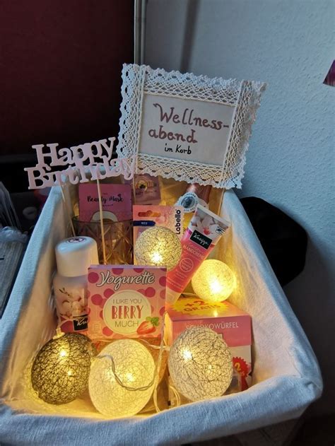 Ein Wellnessabend Im Korb In Diy Geschenke Weihnachten Freund