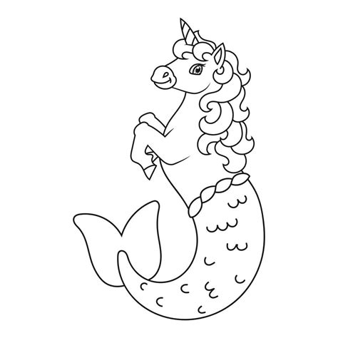 Unicorn Mermaid Coloring Pages Printable