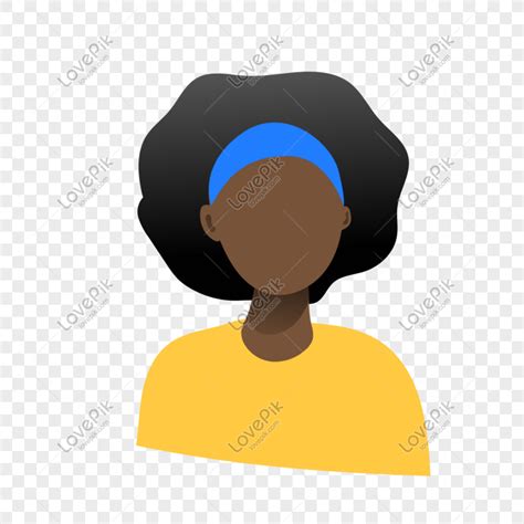 Material De Ilustraci N De Vector Libre De Icono De Mujer Negra Png