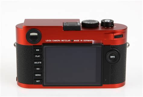 Leica M Typ Red Anodized Finish Leica Store Lisse