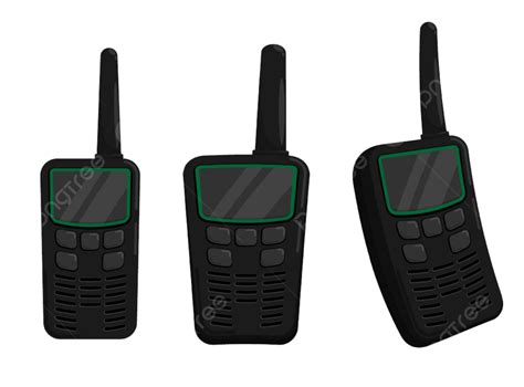 Walkie Talkie Radio Station Communication Background Cartoon Device