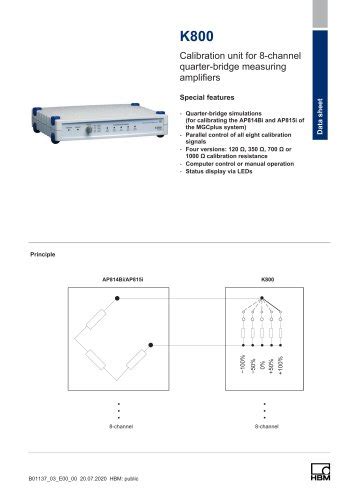 K3607 HBM Test And Measurement PDF Catalogs Technical