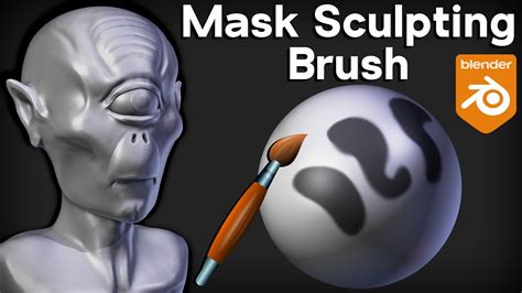 How To Use Blender S Sculpting Mask Brush Tutorial Youtube