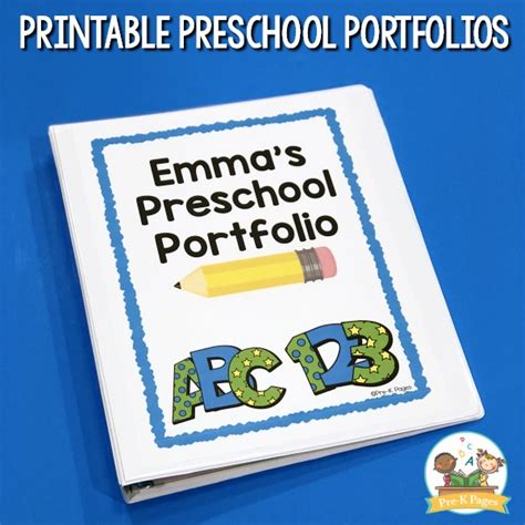 Preschool Portfolio Ideas Pre K Pages