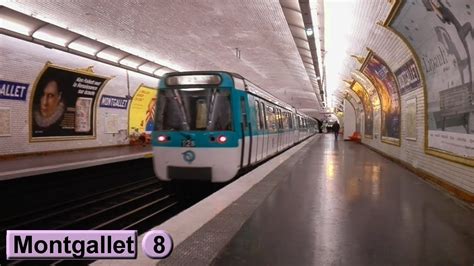 Montgallet Ligne M Tro De Paris Ratp Mf Youtube