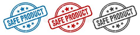 Safe Product Stamp Safe Product Round Isolated Sign Stock Vector Illustration Of Banner