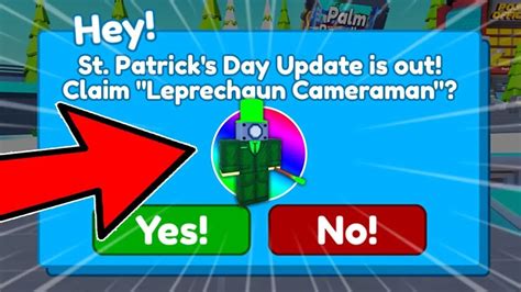 OMG CLAIM NEW LEPRECHAUN CAMERAMAN FOR FREE IN NEW UPDATE