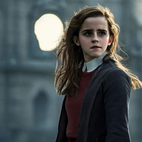 Photograph Of Emma Watson As Hermione Granger During Stable Diffusion