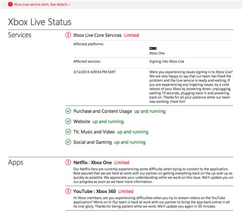 Is Xbox Live Down Xbox One Guide IGN