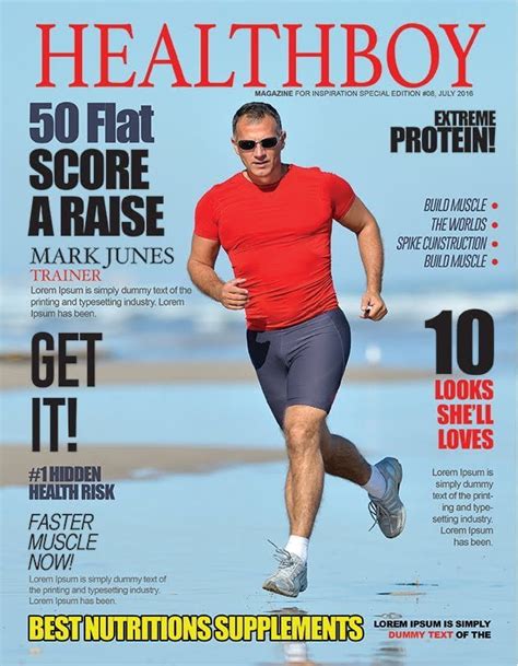 Mens Health Magazine Template