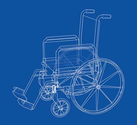 2400 Wheelchairs Drawing Stock Illustrations Royalty Free Vector