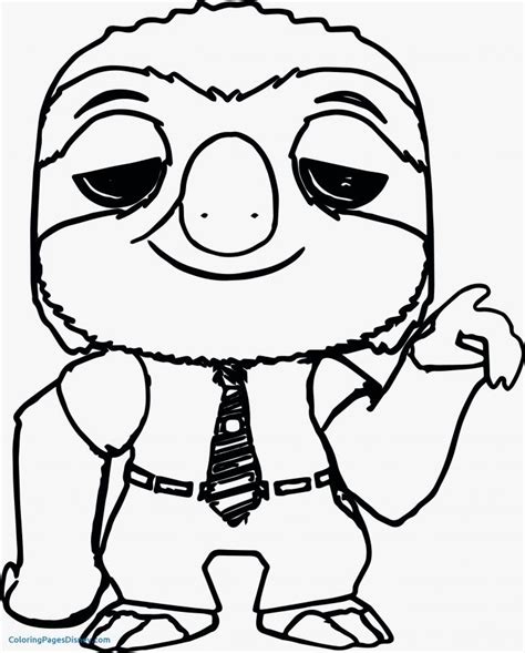 Sloth Coloring Page Sloth Coloring Pages Awesome Page Flash Sid The