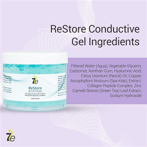 Buy 7E Wellness ReStore Conductive Gel With Bio Active Complex 4oz