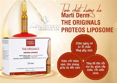 Tinh chất Marti Derm The Originals Proteos Liposome Oil Free EVA