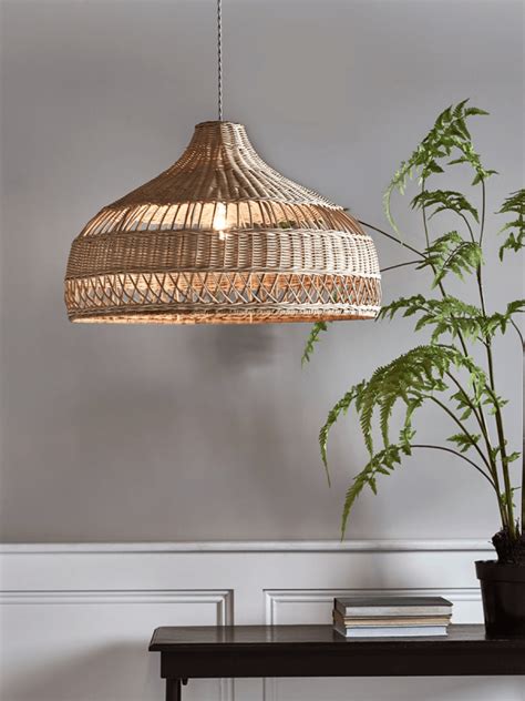 Woven Rattan Shade Natural Rattan Lamp Rattan Shades Rattan